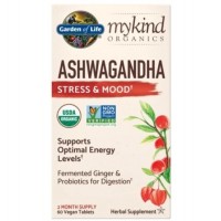 GARDEN OF LIFE - MYKIND ORGANICS ASHWAGANDHA 600 MG – 60 веган таблетки